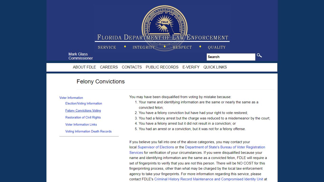 Felony Convictions Voting